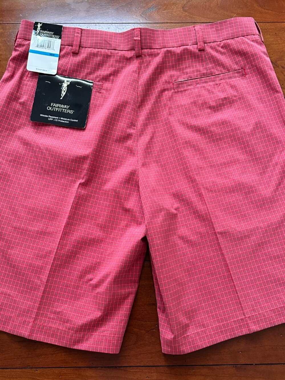 NWT Men's Golf Shorts Fairway Outfitters Size 36 UBF +15 Preppy Activewear